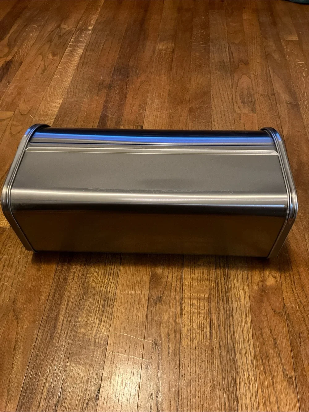 Stainless Steel Roll-Top Bread Box with Decorative Emblem bacardi rum Vintage
